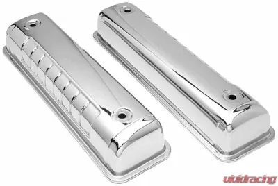 Trans-Dapt Performance O.E.M. REPRODUCTION Design Valve Covers; 1956-1962 FORD Y-BLOCK-CHROME - 8986