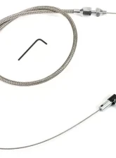 Trans-Dapt Performance THROTTLE CABLE with HOUSING; 24 in. LONG- STAINLESS STEEL                                     - 8988 - Image 3