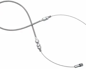 Trans-Dapt Performance Braided Stainless Steel Kickdown Cable- SB Chevy with TH350