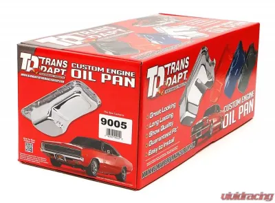 Trans-Dapt Performance CHROME OEM-Style Oil Pan- 1955-79 Chevy 283-400; 4 Qt. Capacity Chevrolet - 9005
