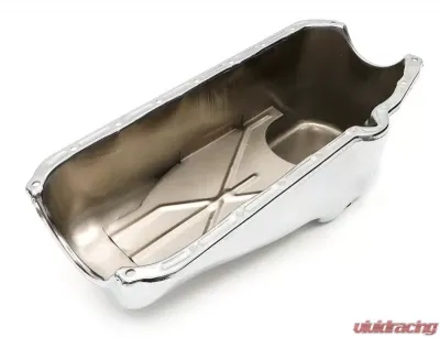 Trans-Dapt Performance CHROME OEM-Style Oil Pan- 1955-79 Chevy 283-400; 4 Qt. Capacity Chevrolet - 9005