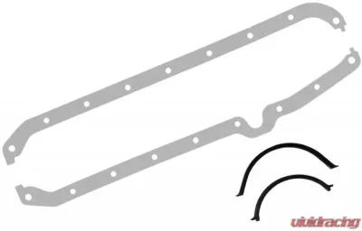 Trans-Dapt Performance 1955-74 SB Chevy 265-350 Heavy duty oil pan gasket; Nitrile Rubber Chevrolet - 9015