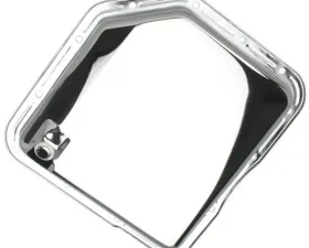 Trans-Dapt Performance TH350-CHROME Transmission Pan; Stock Capacity; Stock Depth; PLAIN Bottom