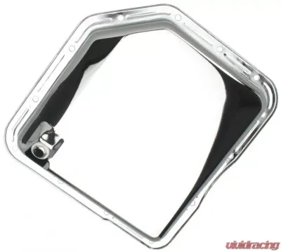 Trans-Dapt Performance TH350-CHROME Transmission Pan; Stock Capacity; Stock Depth; PLAIN Bottom - 9074