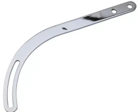 Trans-Dapt Performance Gen/Alt Bracket; UNIVERSAL; 1 in. Wide; 14 in. Long; 4 in. Adjusting Slot-CHROME