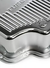 Trans-Dapt Performance CHROME STEEL EXTRA CAPACITY TRANSMISSION PAN; FINNED; GM TURBO 400                                     - 9106 - Image 2