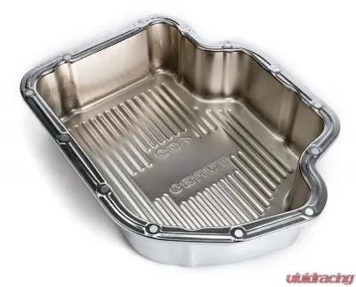 Trans-Dapt Performance CHROME STEEL EXTRA CAPACITY TRANSMISSION PAN; FINNED; GM TURBO 400 - 9106
