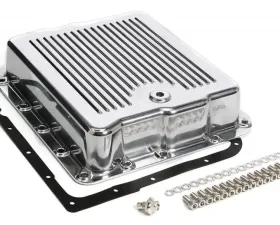 Trans-Dapt Performance POLISHED ALUMINUM TRANSMISSION PAN; FINNED; GM 700R4 & 4L60
