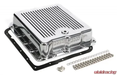 Trans-Dapt Performance POLISHED ALUMINUM TRANSMISSION PAN; FINNED; GM 700R4 & 4L60 - 9107
