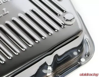 Trans-Dapt Performance CHROME STEEL EXTRA CAPACITY TRANSMISSION PAN; FINNED; CHRYSLER 727 - 9108