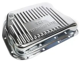 Trans-Dapt Performance CHROME STEEL EXTRA CAPACITY TRANSMISSION PAN; FINNED; CHRYSLER 727