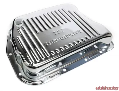 Trans-Dapt Performance CHROME STEEL EXTRA CAPACITY TRANSMISSION PAN; FINNED; CHRYSLER 727 - 9108