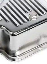 Trans-Dapt Performance CHROME STEEL EXTRA CAPACITY TRANSMISSION PAN; FINNED; FORD C6                                     - 9109 - Image 2