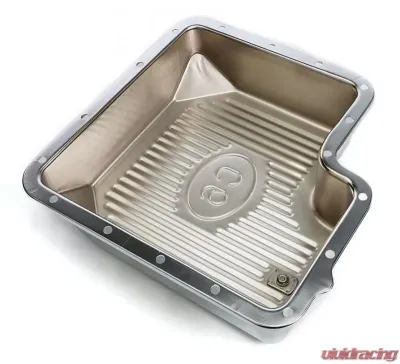 Trans-Dapt Performance CHROME STEEL EXTRA CAPACITY TRANSMISSION PAN; FINNED; FORD C6 - 9109