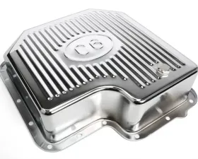 Trans-Dapt Performance CHROME STEEL EXTRA CAPACITY TRANSMISSION PAN; FINNED; FORD C6