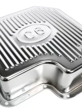 Trans-Dapt Performance CHROME STEEL EXTRA CAPACITY TRANSMISSION PAN; FINNED; FORD C6                                     - 9109 - Image 4