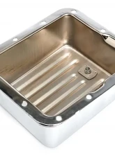 Trans-Dapt Performance CHROME STEEL EXTRA CAPACITY TRANSMISSION PAN; FINNED; FORD C4                                     - 9110 - Image 3
