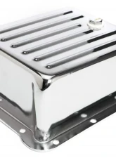 Trans-Dapt Performance CHROME STEEL EXTRA CAPACITY TRANSMISSION PAN; FINNED; FORD C4                                     - 9110 - Image 4