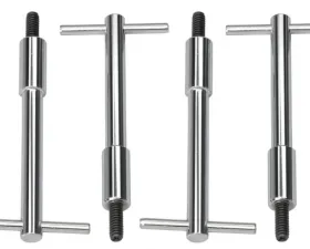 Trans-Dapt Performance 1/4 in.-20 x 4-1/4 in. Tall T-BAR Style Valve Cover Fasteners-CHROME