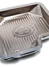 Trans-Dapt Performance FORD C-6-CHROME Transmission Pan; Stock Capacity; Stock Depth; FINNED Bottom                                     - 9125 - Image 5