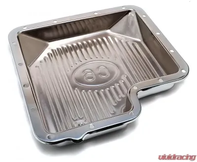 Trans-Dapt Performance FORD C-6-CHROME Transmission Pan; Stock Capacity; Stock Depth; FINNED Bottom - 9125