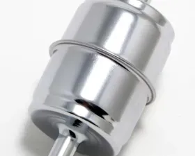 Trans-Dapt Performance 3/8 in. DISPOSABLE FUEL FILTER-CHROME (not for fuel injection)