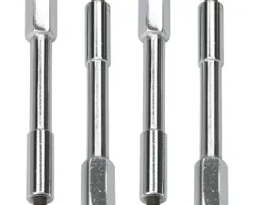 Trans-Dapt Performance 1/4 in.-20 x 4-1/4 in. HEX STUD-Style Valve Cover Bolts-CHROME