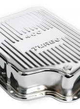Trans-Dapt Performance TH400-CHROME Transmission Pan; Extra Capacity (+1.5 Qt); 3 in. Depth; FINNED                                     - 9197 - Image 4