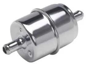 Trans-Dapt Performance 5/16 in. DISPOSABLE FUEL FILTER-CHROME (not for fuel injection)