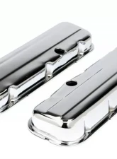Trans-Dapt Performance TRADITIONAL Design Valve Covers; SHORT; 1965-2000 BB Chevy 396-502-CHROME Chevrolet                                     - 9236 - Image 4