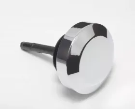 Trans-Dapt Performance Power Steering Pump Cap With Dipstick GM A-Can Type Saginaw-CHROME