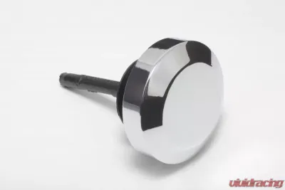 Trans-Dapt Performance Power Steering Pump Cap With Dipstick GM A-Can Type Saginaw-CHROME - 9253