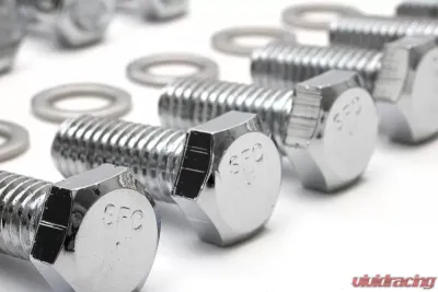 Trans-Dapt Performance INTAKE MANIFOLD BOLTS; 3/8 in.-16 X 1 in. Hex Head (12 bolts)-CHROME - 9265