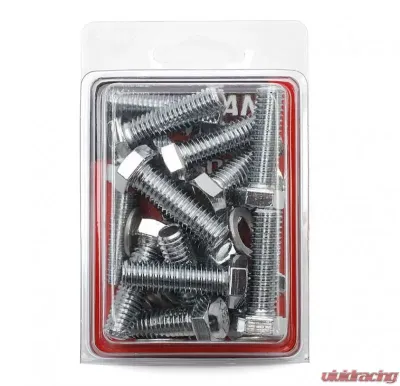 Trans-Dapt Performance INTAKE MANIFOLD BOLTS; 3/8 in.-16 X 1-1/4 in. Hex Head (16 bolts)-CHROME - 9266