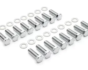 Trans-Dapt Performance INTAKE MANIFOLD BOLTS; 3/8 in.-16 X 1-1/4 in. Hex Head (16 bolts)-CHROME
