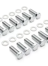 Trans-Dapt Performance INTAKE MANIFOLD BOLTS; 3/8 in.-16 X 1-1/4 in. Hex Head (16 bolts)-CHROME                                     - 9266 - Image 3