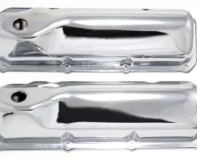 Trans-Dapt Performance TRADITIONAL Design Valve Covers; STOCK; FORD 351C, 351M, 400M, BOSS 302-CHROME