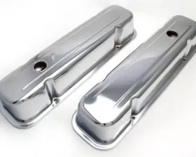 Trans-Dapt Performance TRADITIONAL Design Valve Covers; TALL; 1959-1979 PONTIAC 326-455-CHROME Pontiac