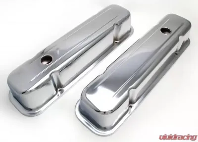 Trans-Dapt Performance TRADITIONAL Design Valve Covers; TALL; 1959-1979 PONTIAC 326-455-CHROME Pontiac - 9300