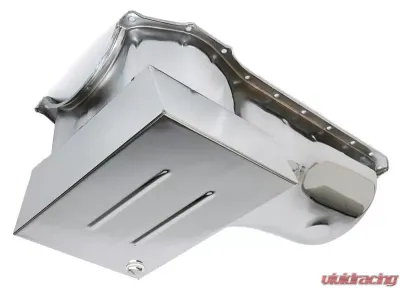 Trans-Dapt Performance BB FORD OIL PAN 1970-1982 351C, 351M, 400 8QT FRONT SUMP CHROME - 9301