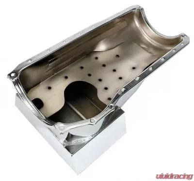 Trans-Dapt Performance BB FORD OIL PAN 1970-1982 351C, 351M, 400 8QT FRONT SUMP CHROME - 9301