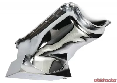 Trans-Dapt Performance BB FORD OIL PAN 1970-1982 351C, 351M, 400 8QT FRONT SUMP CHROME - 9301