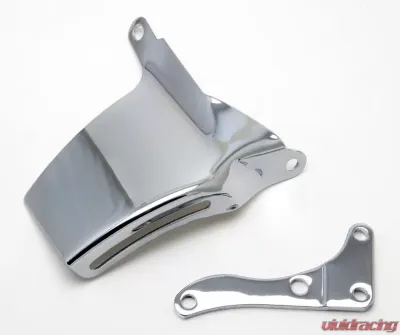 Trans-Dapt Performance O.E.-STYLE ALTERNATOR Bracket (Top); 69-75 CHEVROLET 305-350; LONG W/P-CHROME Chevrolet 1975 5.7L V8 - 9316
