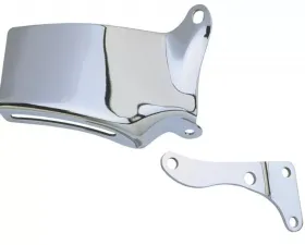 Trans-Dapt Performance O.E.-STYLE ALTERNATOR Bracket Set; 76-86 CHEVROLET 305-350; LONG W/P-CHROME Chevrolet