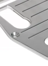 Trans-Dapt Performance Optima RED TOP (4 post) Battery Tray; PINSTRIPED (ball-milled)-Billet ALUMINUM                                     - 9327 - Image 2