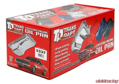 Trans-Dapt Performance CHROME OEM-Style Oil Pan- Pontiac 265-455; Stock Capacity Pontiac Firebird 1974-1979 - 9337