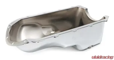 Trans-Dapt Performance CHROME OEM-Style Oil Pan- Pontiac 265-455; Stock Capacity Pontiac Firebird 1974-1979 - 9337
