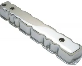 Trans-Dapt Performance TRADITIONAL Design Valve Covers; SHORT; AMC 199, 232, 258 L6-CHROME