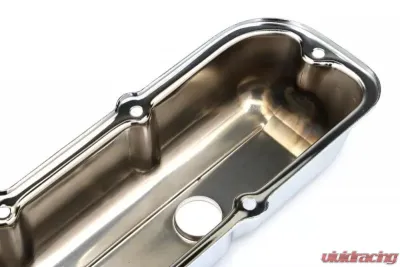 Trans-Dapt Performance TRADITIONAL Design Valve Covers; SHORT; 1980-1989 Chevy 2.8L V6-CHROME Chevrolet 2.8L V6 - 9390