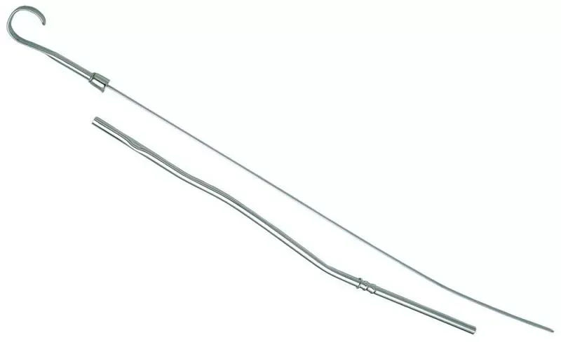 Trans-Dapt Performance OEM Style CHROME Oil Dipstick; Olds 350-455, 6.6L Trans-Am, Firebird; 20 in Long - 9404